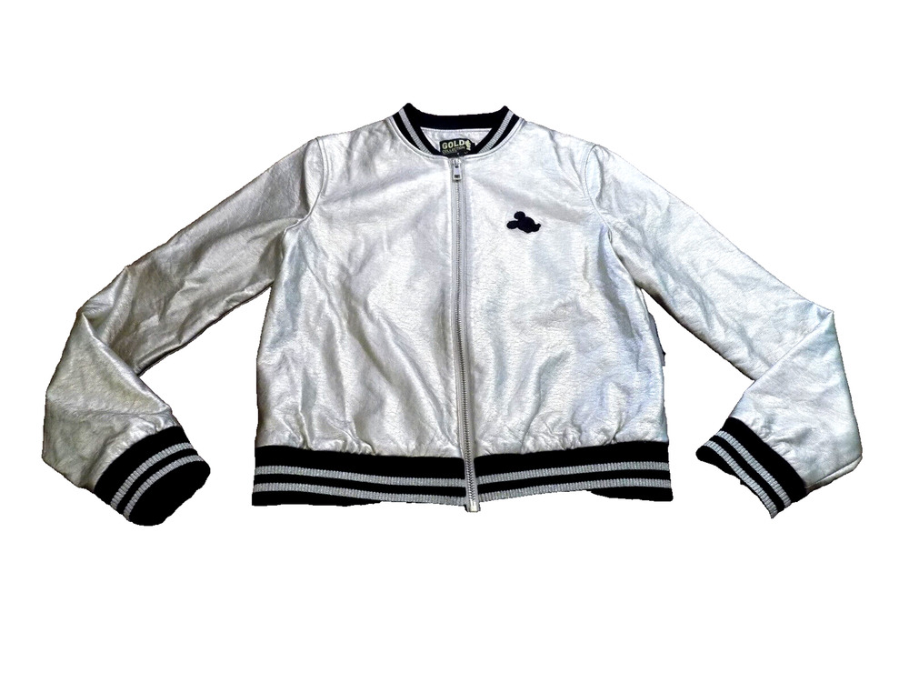 Disney Mickey Mouse 90th Birthday Metallic Gold Collection Coat Varsity Jacket S